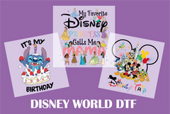 DTF Disney World Designs Ready to Press